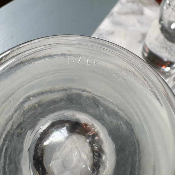 1980s Carlo Moretti Modernist "Bullet" Italian Brunch Glasses- Set of 6 - Picture 10 of 13